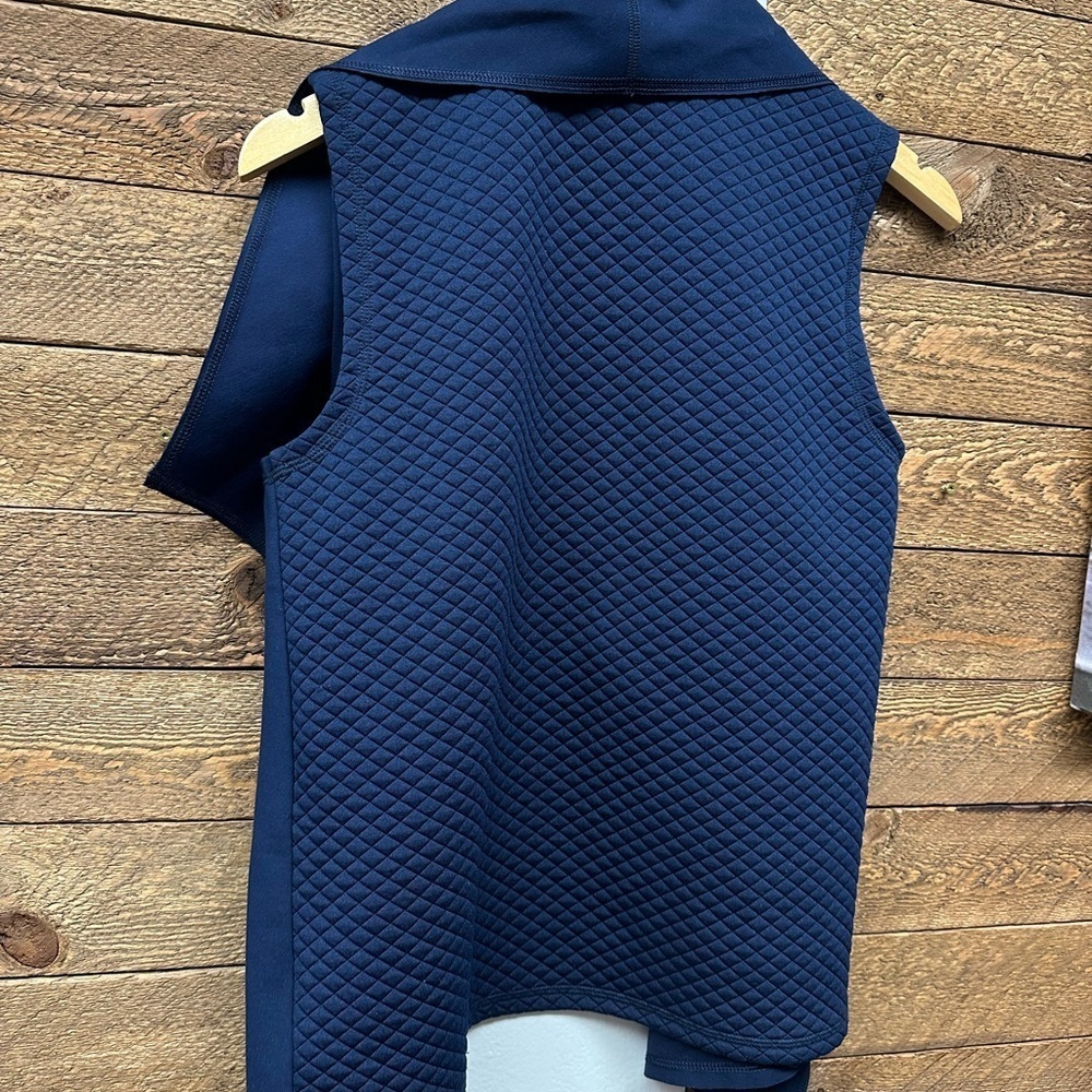 Lauren Ralph Lauren Navy Quilted Open-Front Vest – Size Small (NWT) - Picture 7 of 7